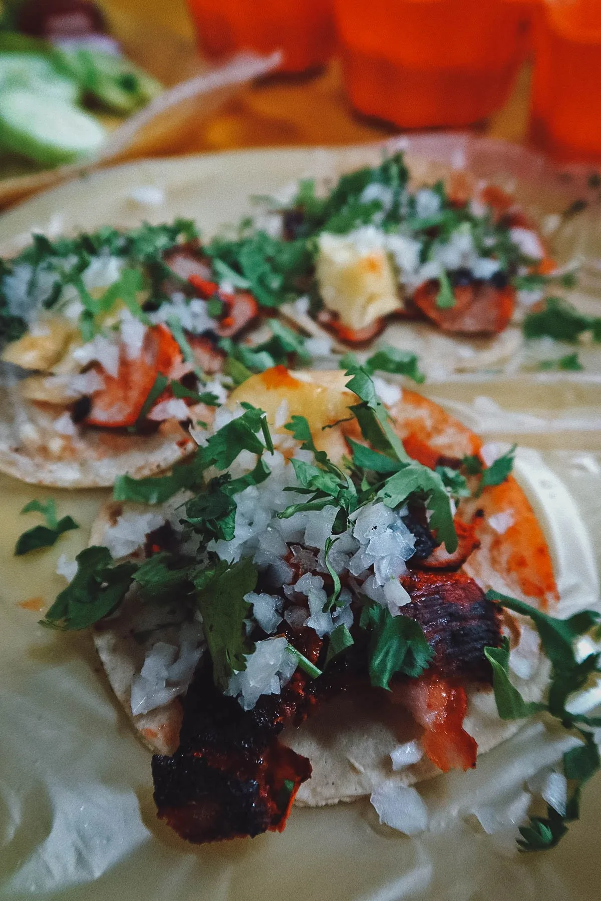 Pastor tacos in Puerto Vallarta