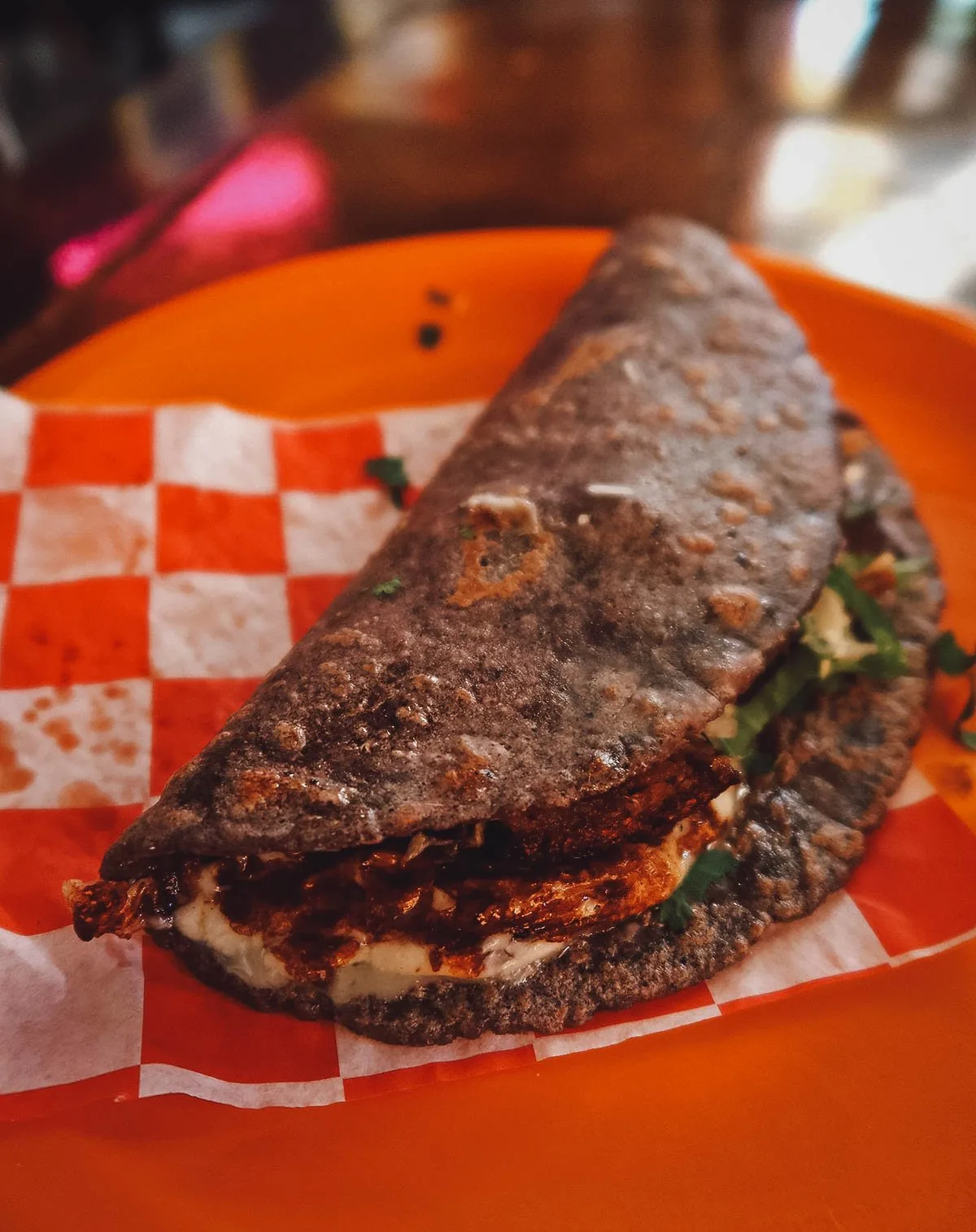 Pork belly quesadilla in Puerto Vallarta