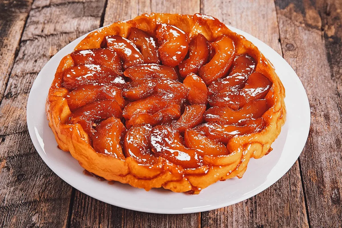 Tarte tatin, an upside down French apple tart