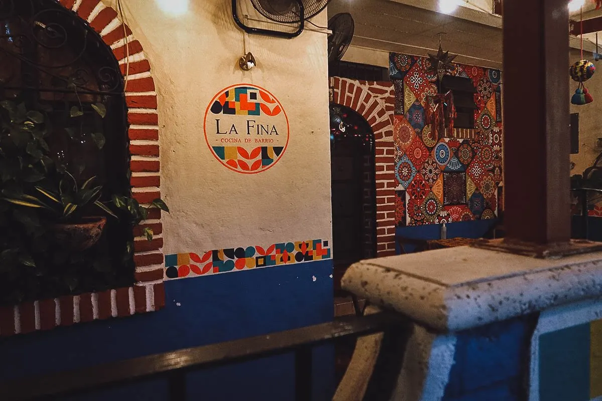 Exterior of La Fina, one of the best restaurants in Puerto Vallarta