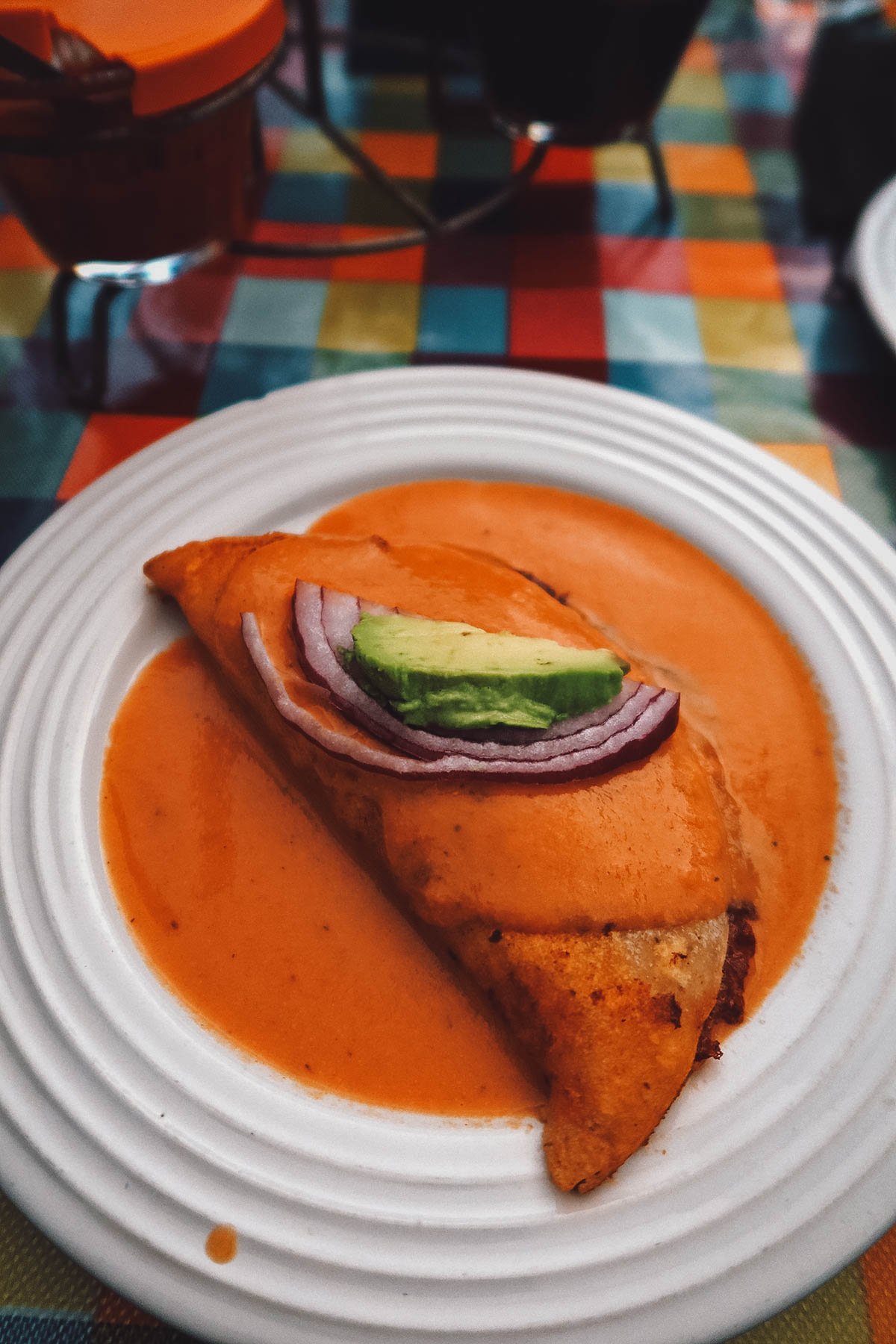 Soft shell crab enchilada in Puerto Vallarta