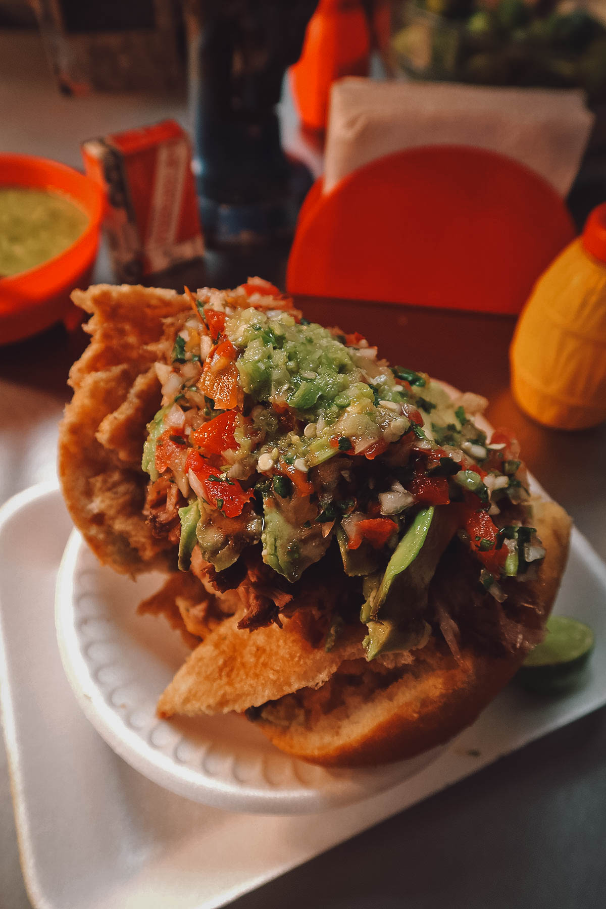 Guacamaya from a stall at Mercado Hidalgo in Guanajuato