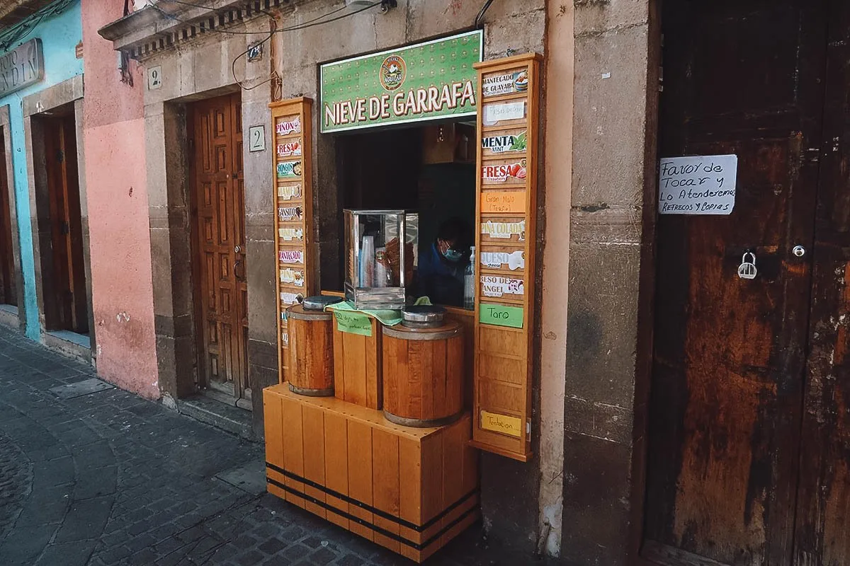 Nieves Aguilar shop in Guanajuato