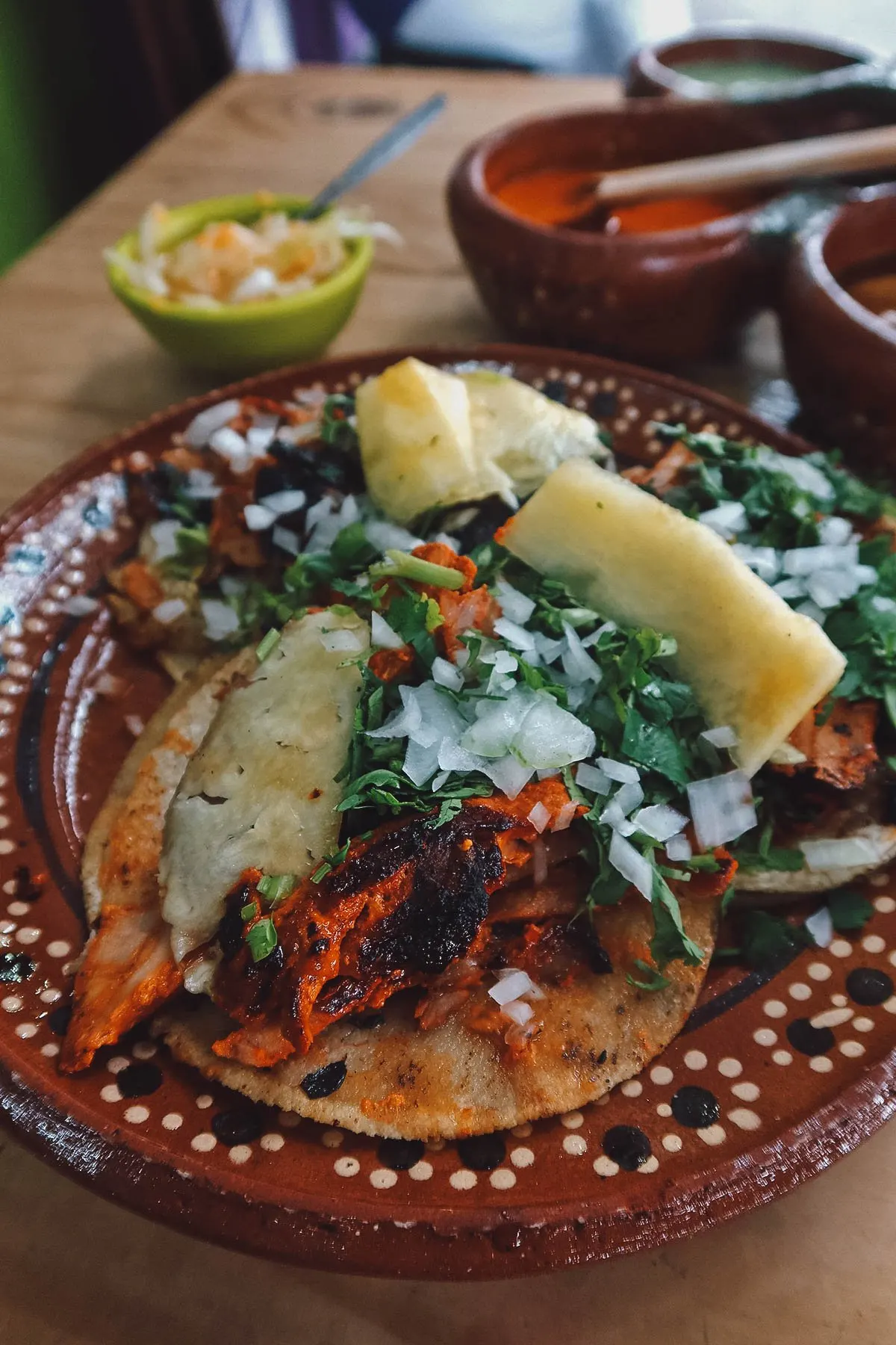 Pastor tacos at Pancho's Takos in Puerto Vallarta