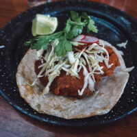 Fish taco in Puerto Vallarta