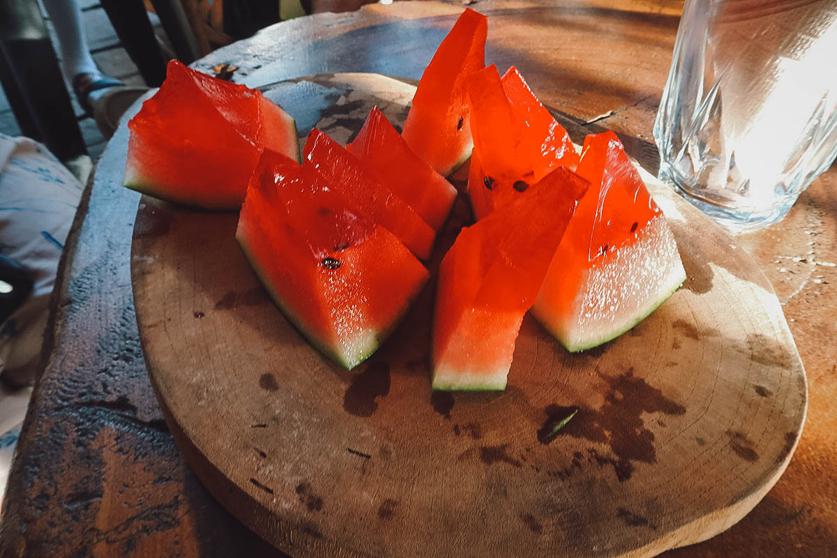 Watermelon Jell-o slices