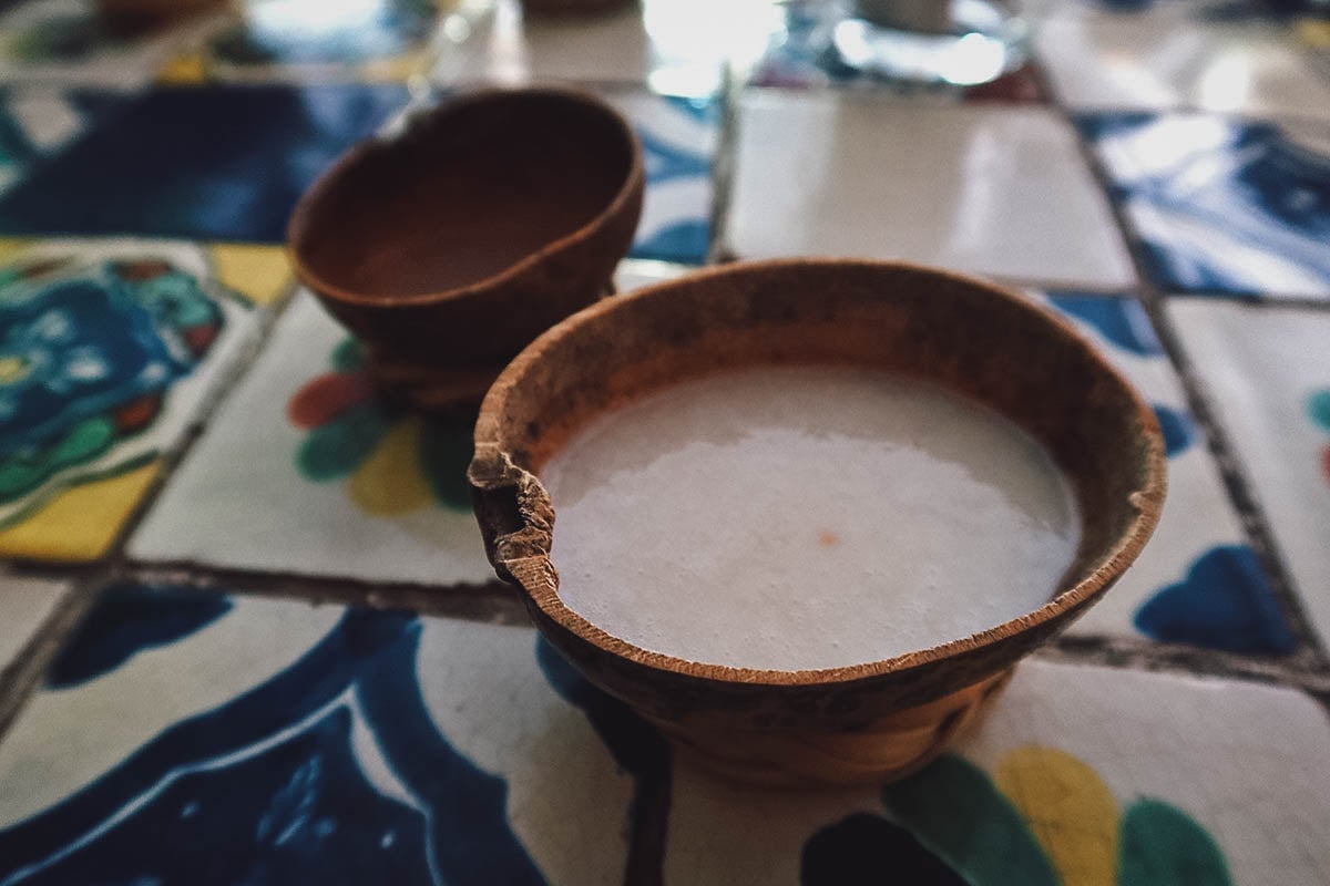 Pulque with guava