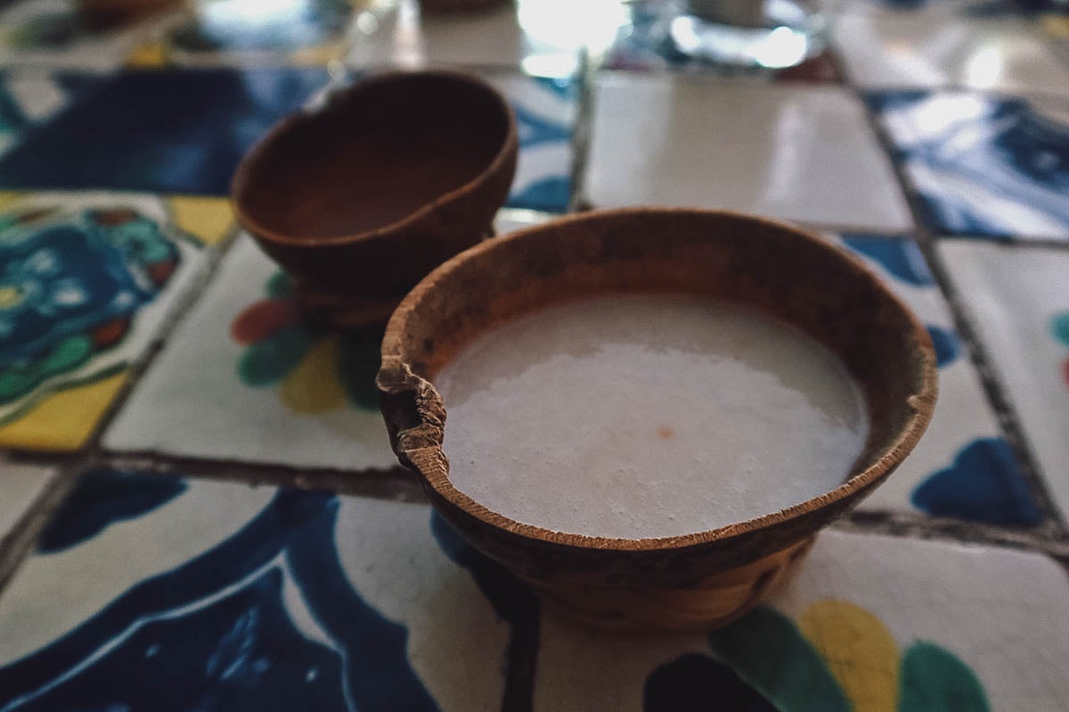 Pulque at a bar in Puerto Vallarta