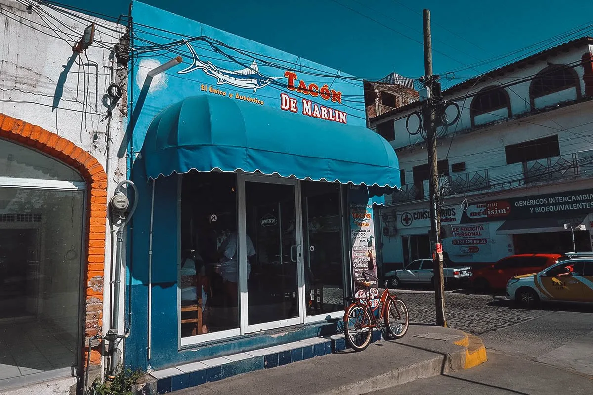 Store front of Tacón de Marlin in Puerto Vallarta
