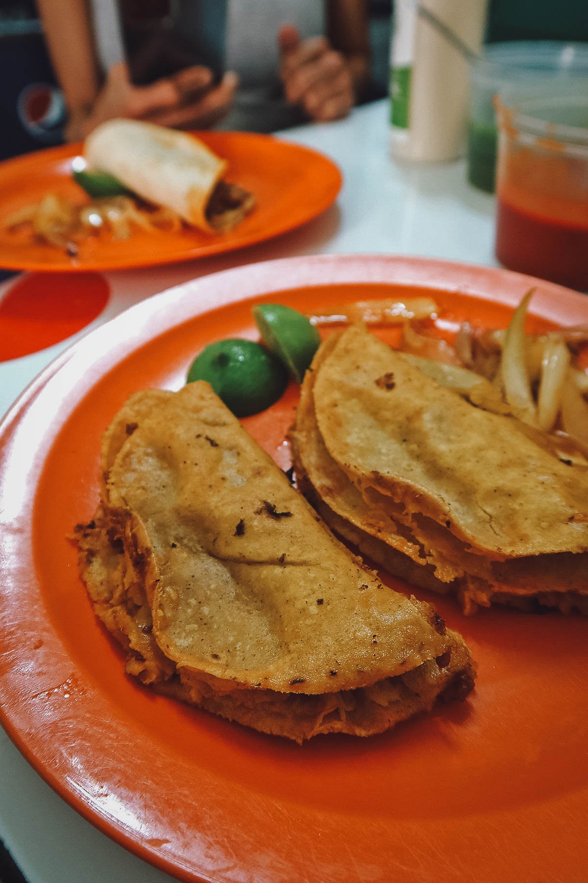 Crunchy tacos from Arthuro, one of the best Guadalajara restaurants for barbacoa