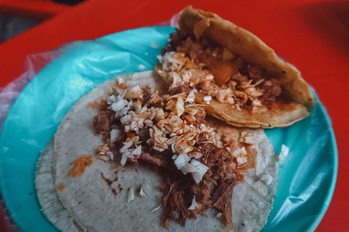 Soft and crunchy birria tacos in Puerto Vallarta