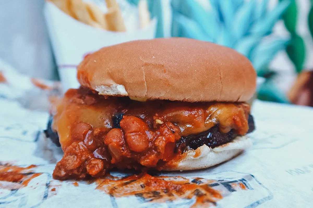 Chili burger from Chilli Billy