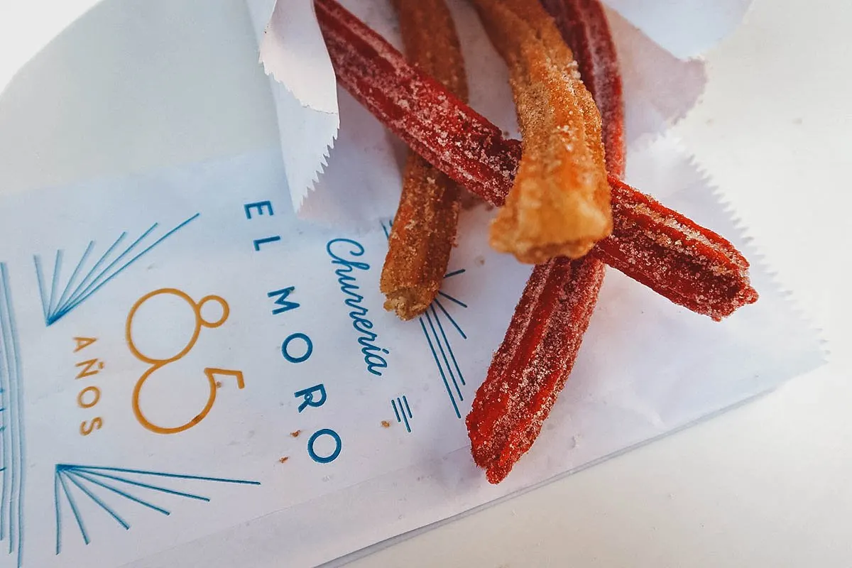 Churros from a pastry shop in Mexico City