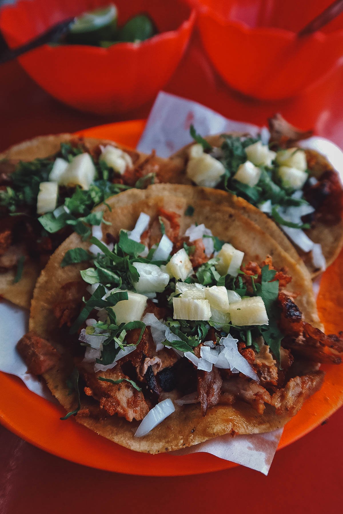 Tacos al pastor in Mexico