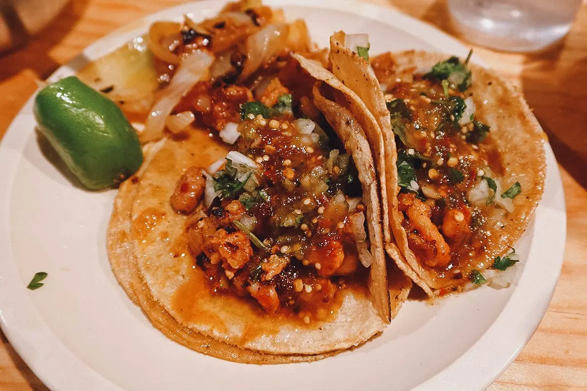 Plate of tacos