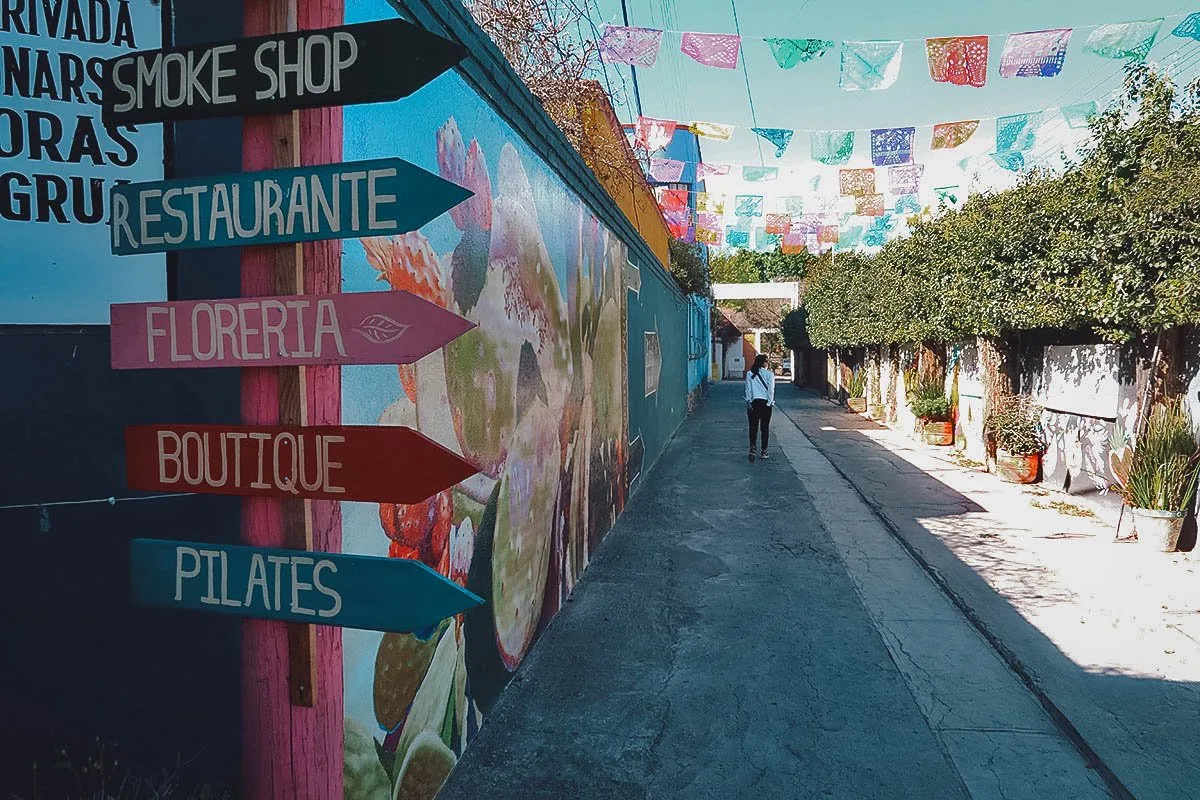 Alleyway leading to Hierba Santa Cocina del Sur