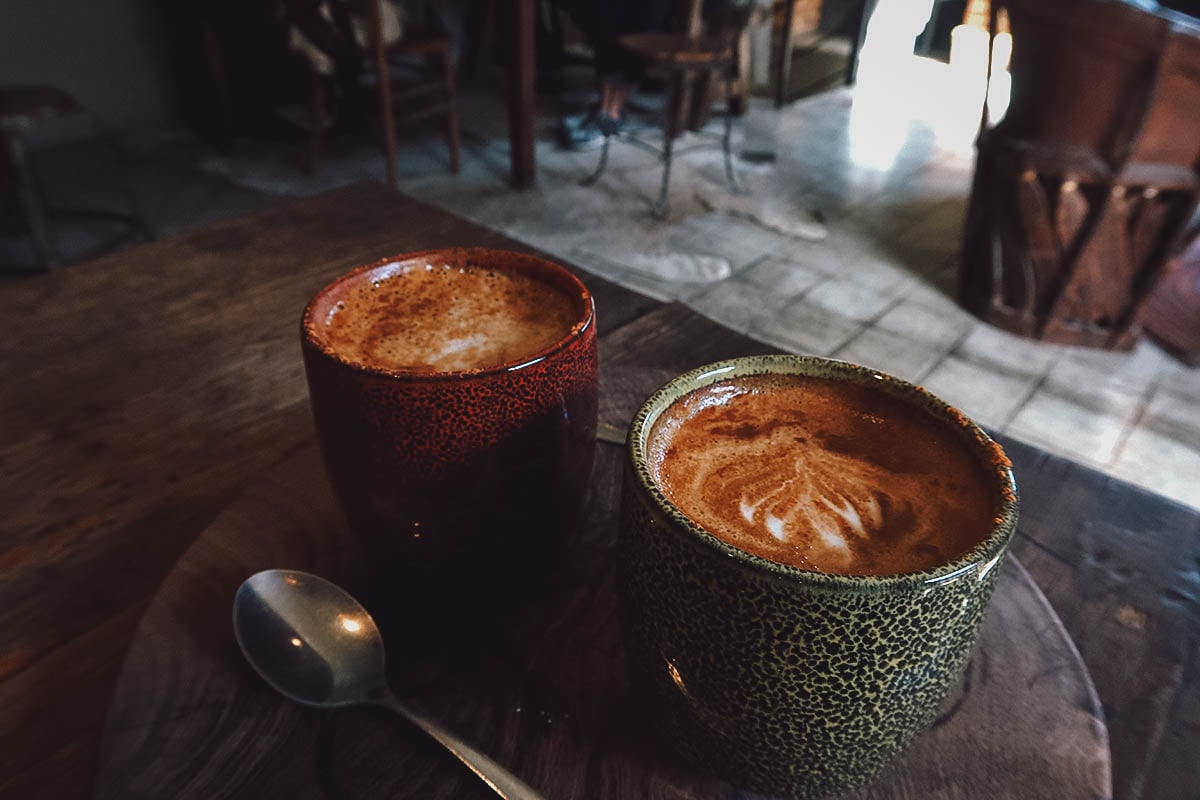 Two cups of Hemingway coffee at Kibok
