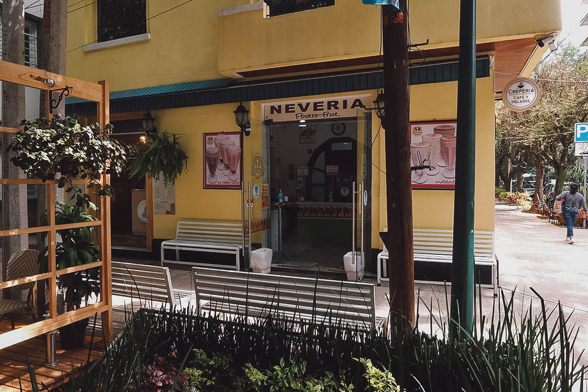 The Best Food in Mexico City Neveria Postre-Frut ice cream shop in Mexico City