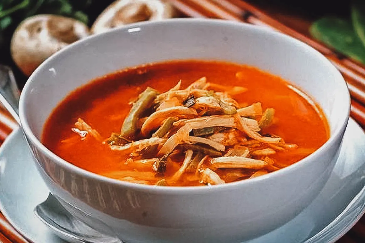 Bowl of Mexican soup in Polanco