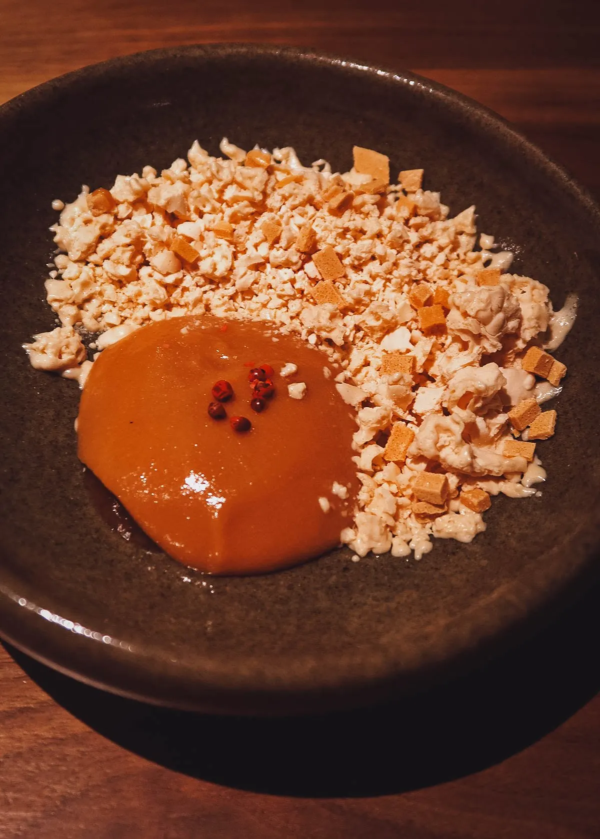 The Best Food in Mexico City Dessert at Quintonil fine dining restaurant in Mexico City