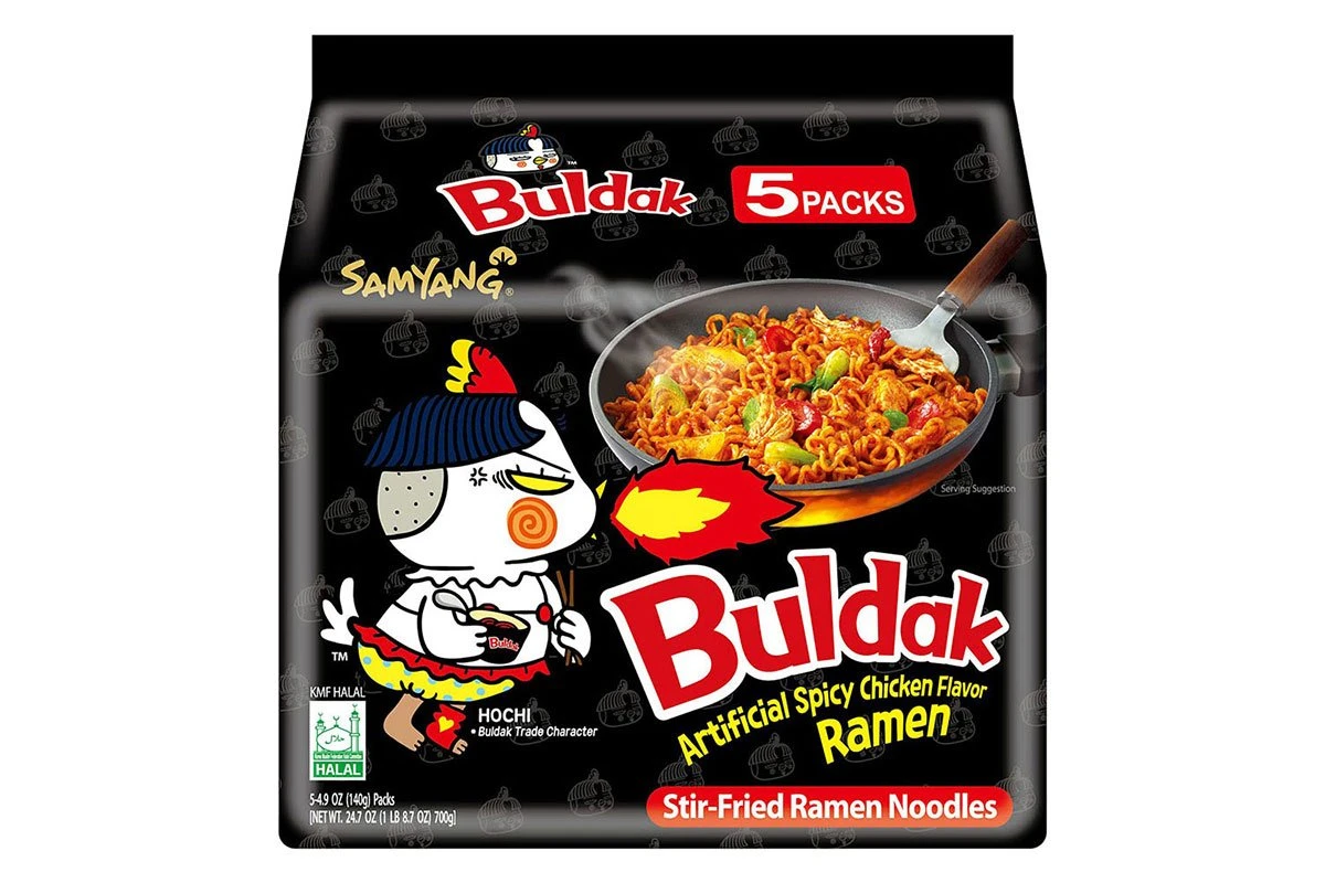 The Best Korean Instant Noodles Samyang Buldak Stir-Fried Ramen Noodles aka