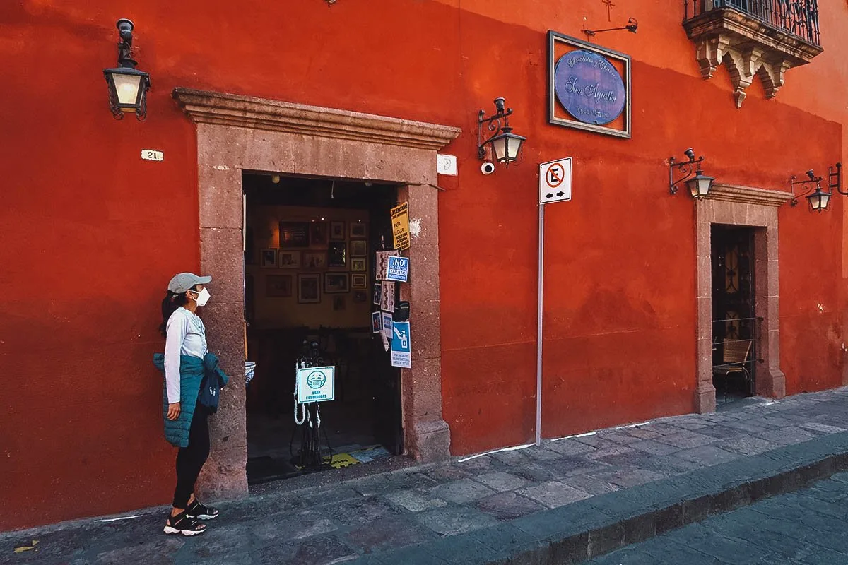 Entrance to San Agustin Chocolates and Churros