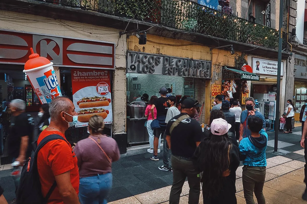The Best Tacos in Mexico City Los Especiales storefront