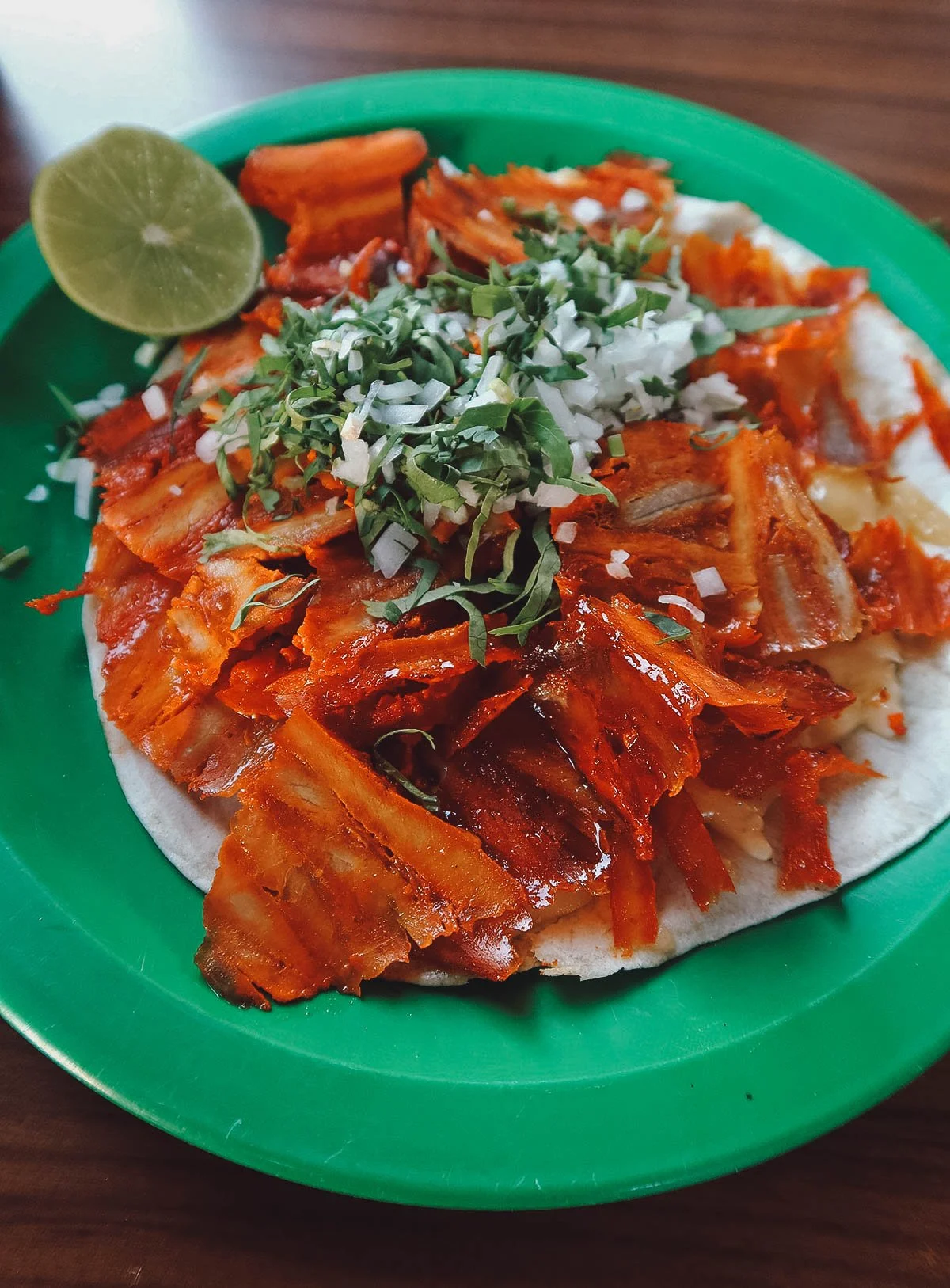 Taco al pastor at El Maguey