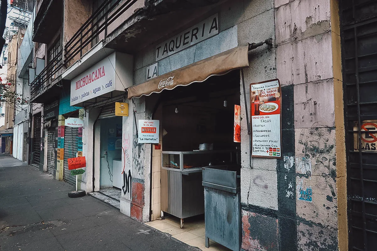 Taqueria La Hortaliza storefront