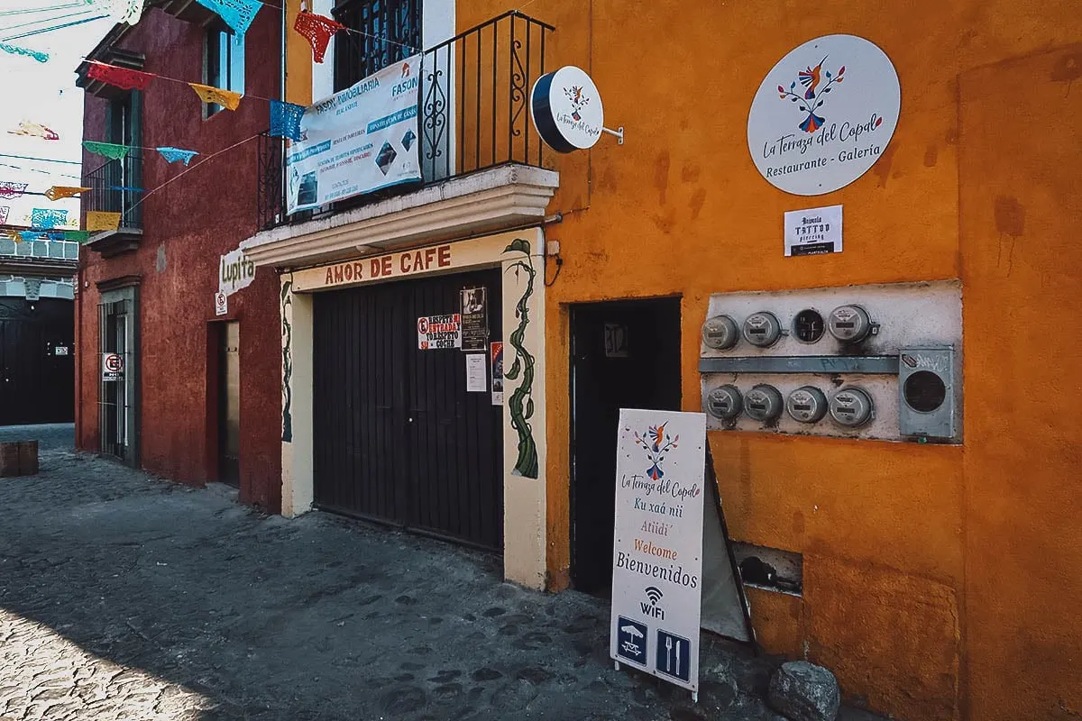 La Terraza del Copal entrance