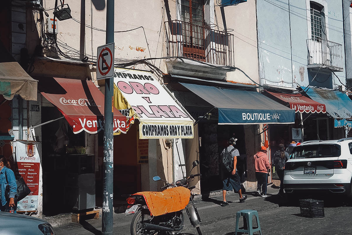 La Ventanita from across the street