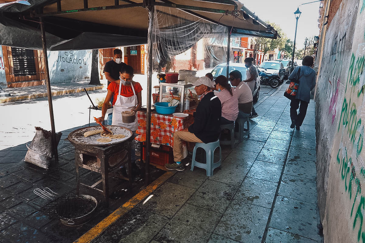 Memelas San Agustin stall