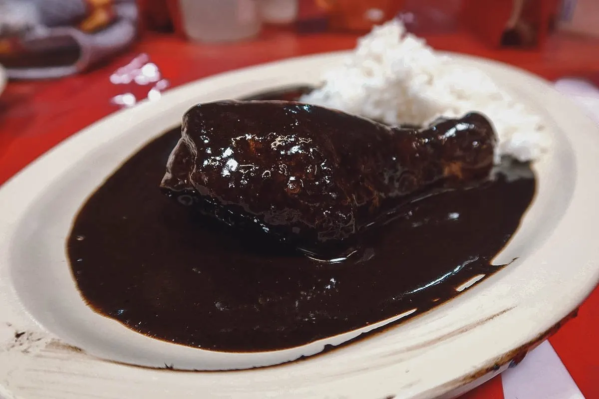 Mexican Food Mole negro in Oaxaca, Mexico