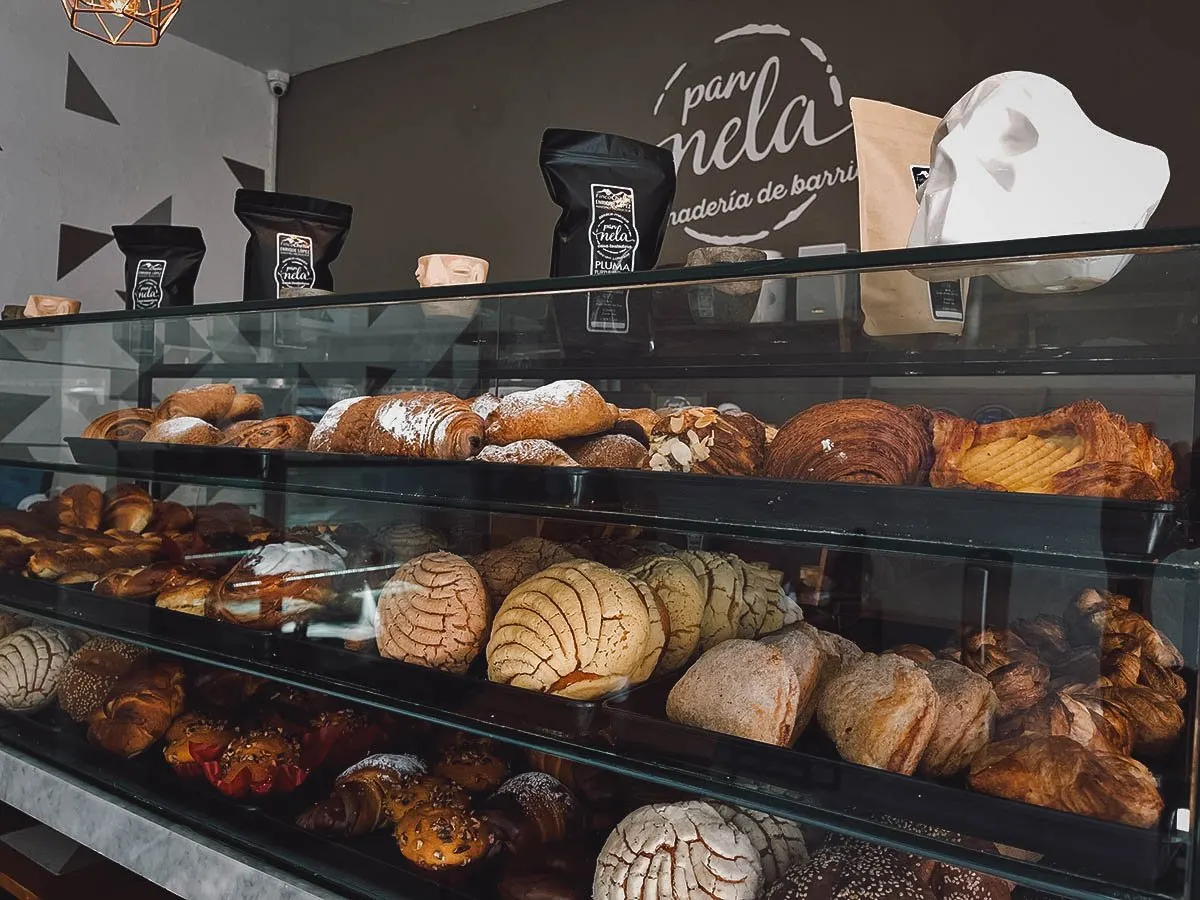 Pastries at Pannela Panaderia del Barrio in Oaxaca City