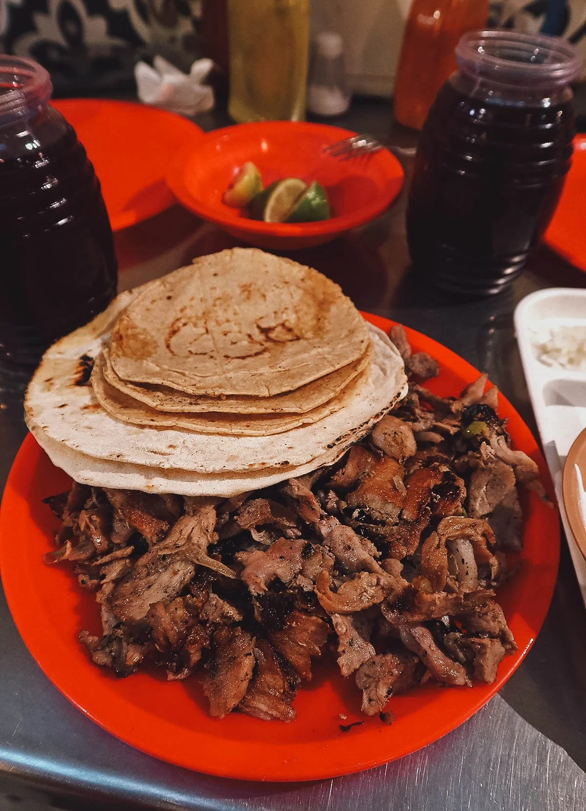 Plate of tacos arabes