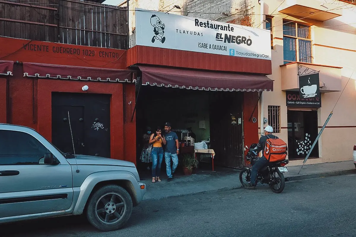 Tlayudas El Negro entrance