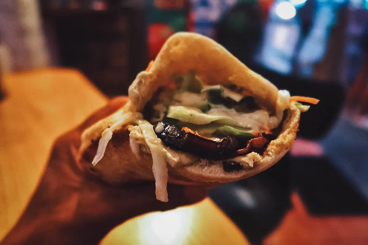 Sabich pita sandwich at Eat Bar