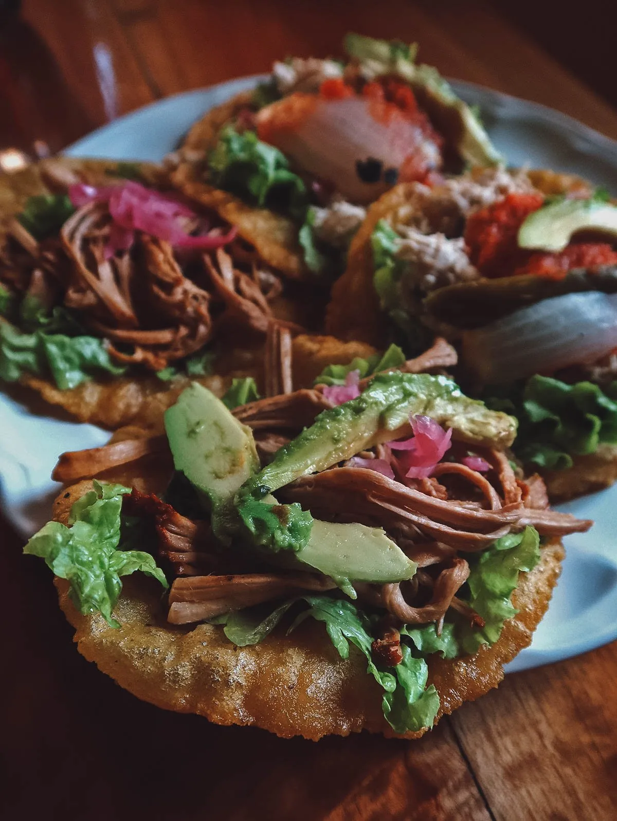 Salbutes from a restaurant in Valladolid