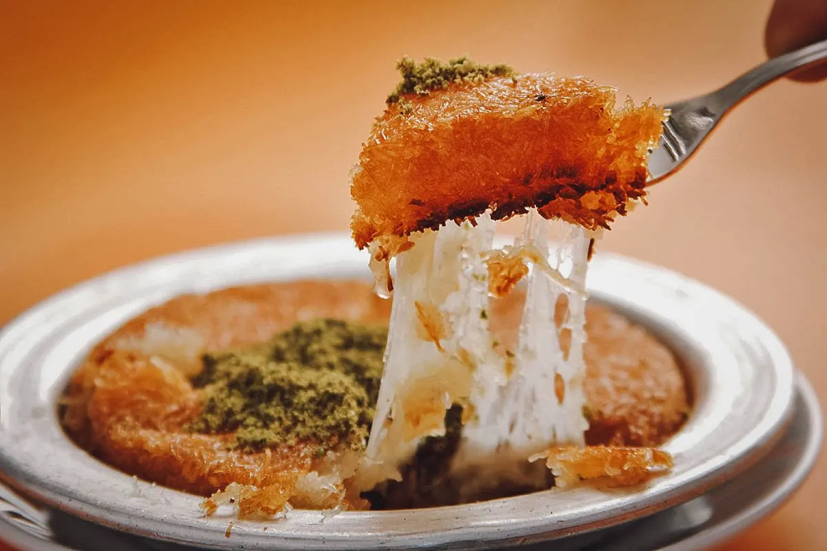 Emirati Food Kunafa, one of the most delicious Dubai desserts
