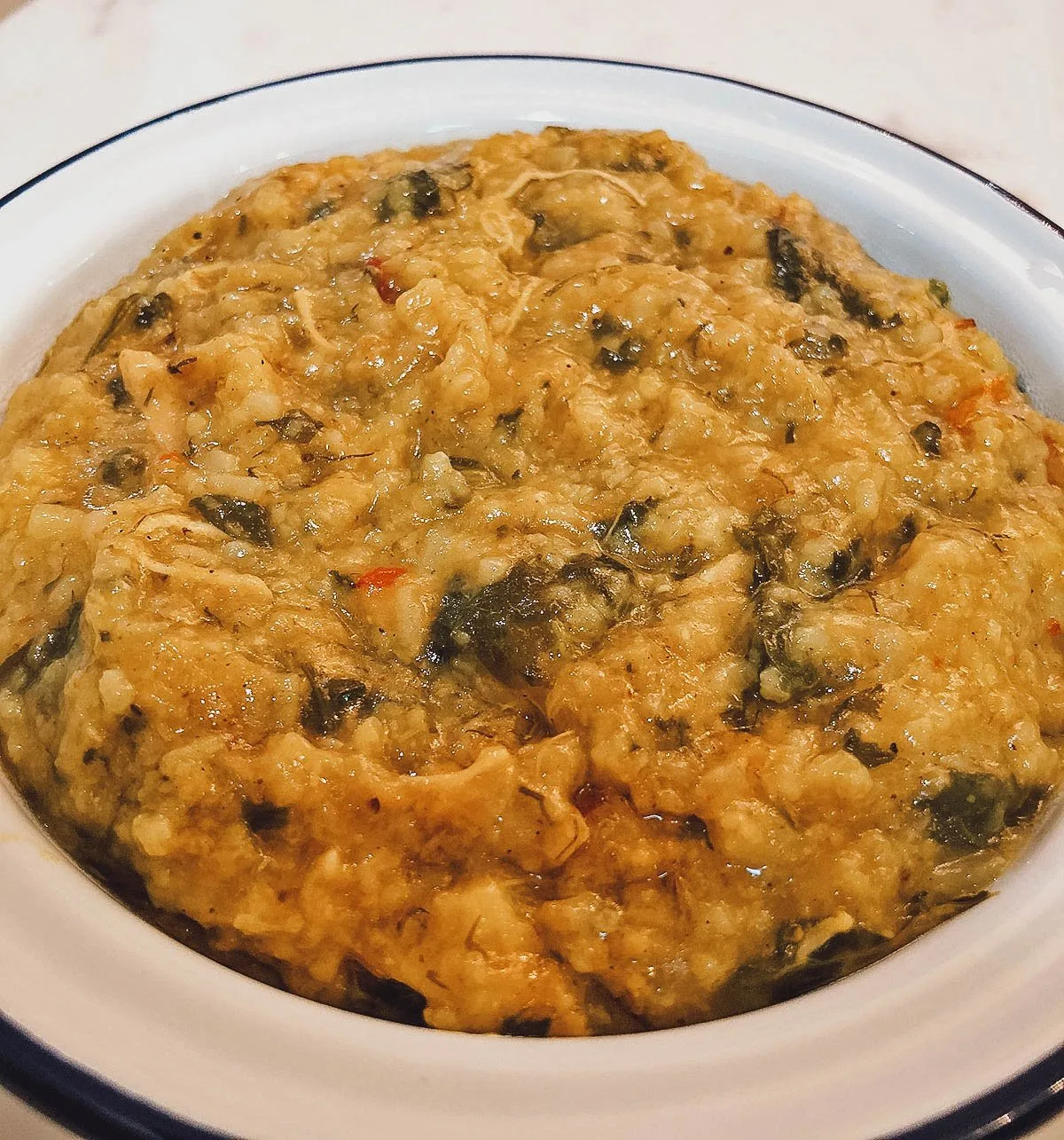 Emirati Food Bowl of madrouba in the UAE
