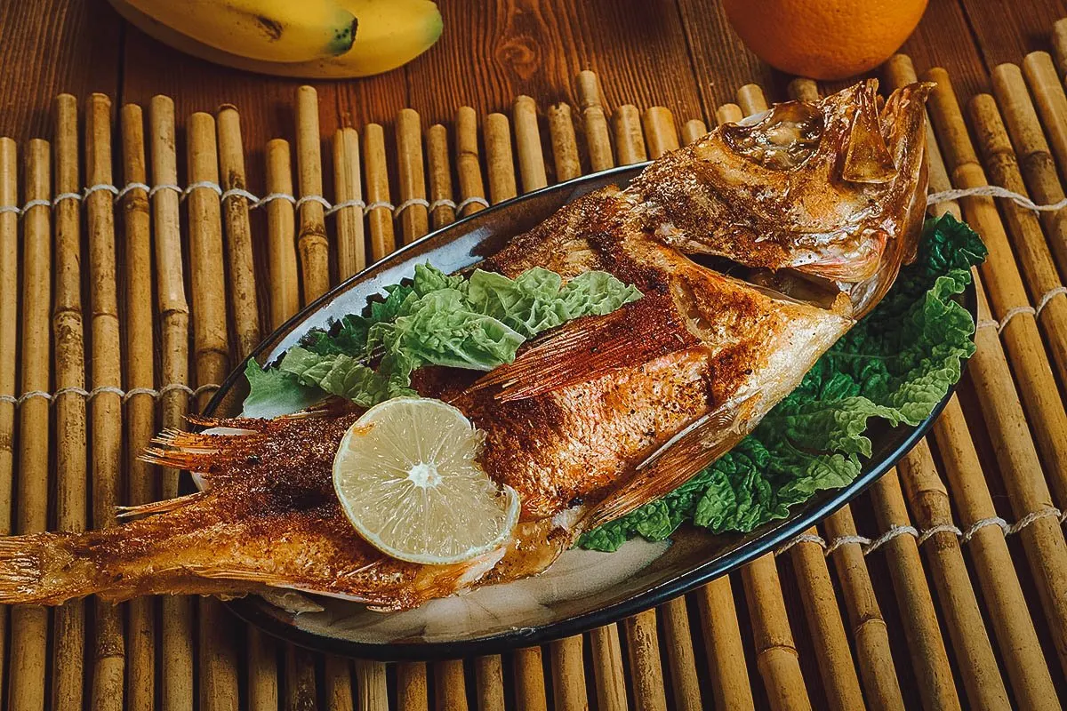 Emirati Food Samak mashwi in Dubai