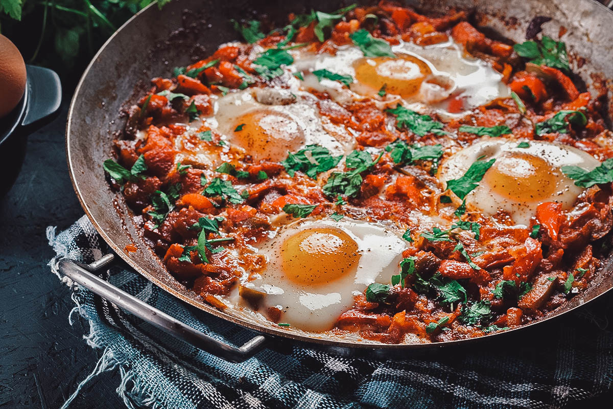 Shakshuka, one of the most popular breakfast dishes in Dubai