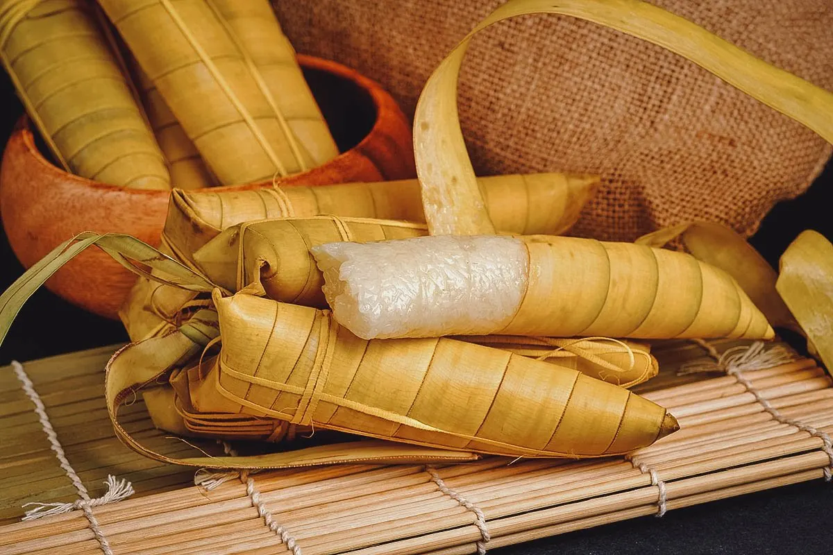 Suman, one of the most culturally important Filipino snacks