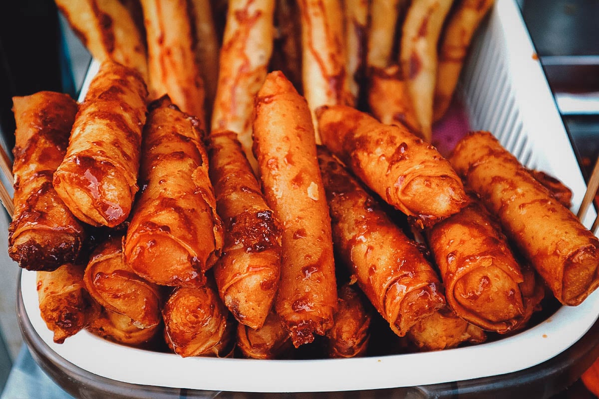 Turon fried with brown sugar