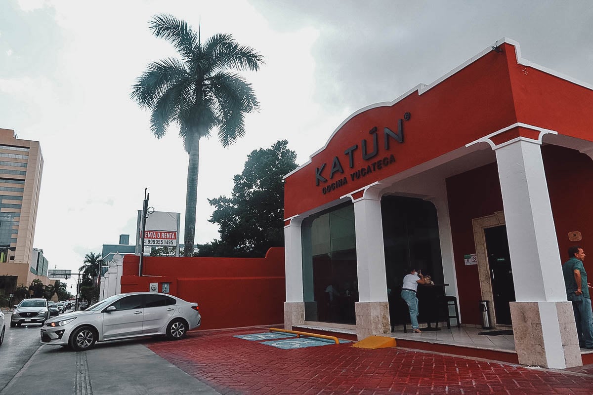 Katun restaurant exterior in Merida, Mexico