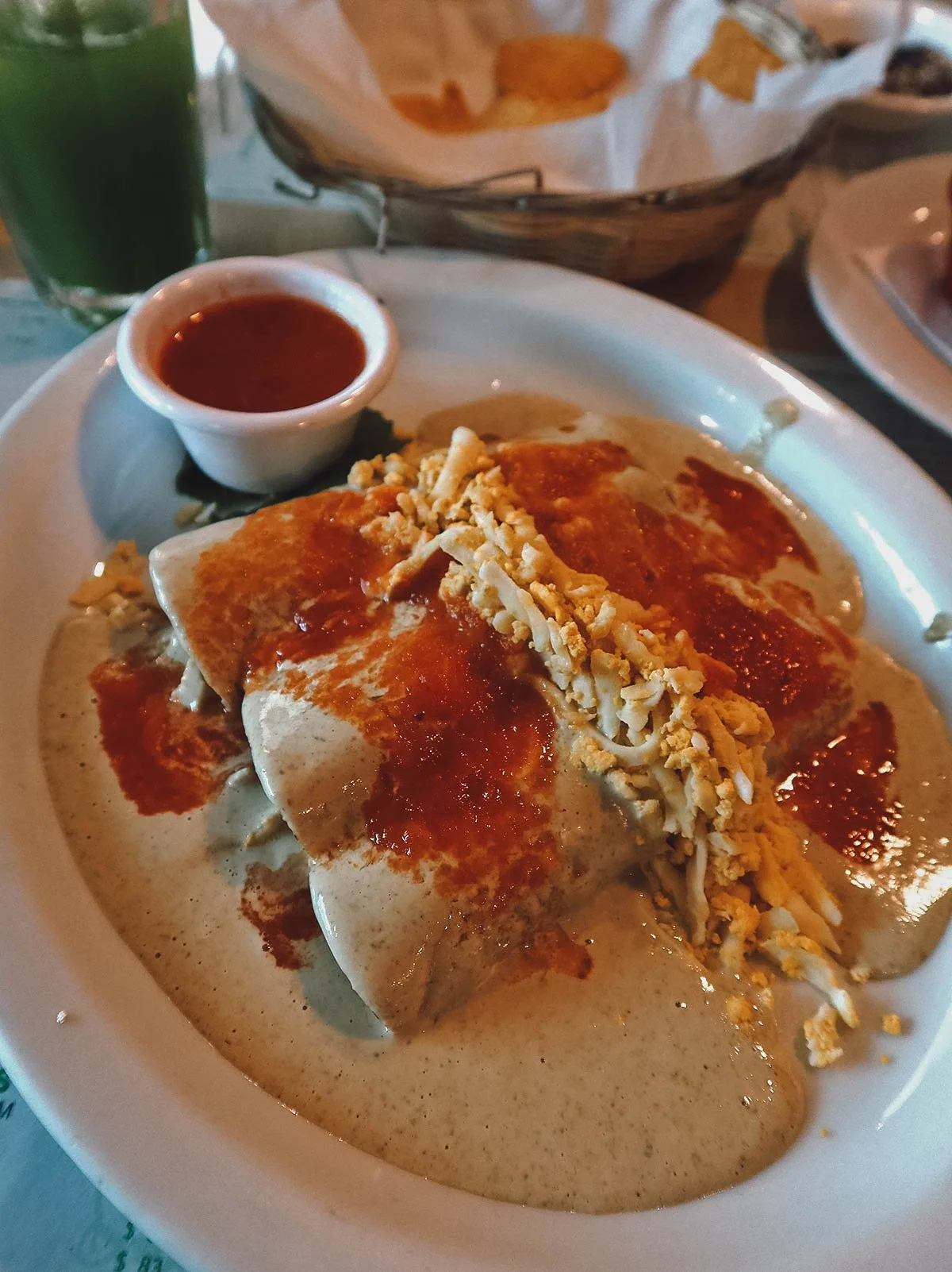 Papadzules from one of the best restaurants in Merida, Mexico