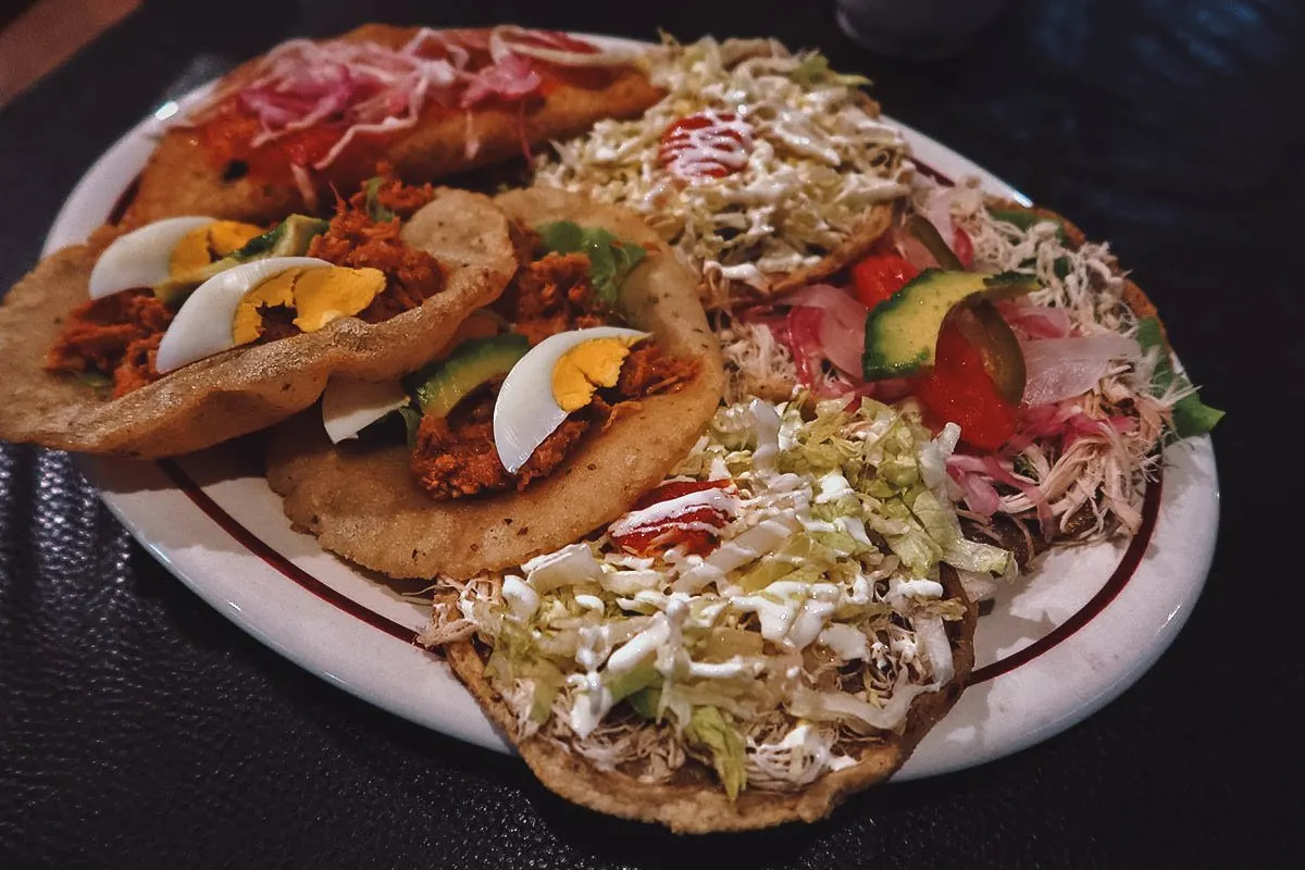 The Best Valladolid Restaurants Salbutes, panuchos, and an empanada in Valladolid