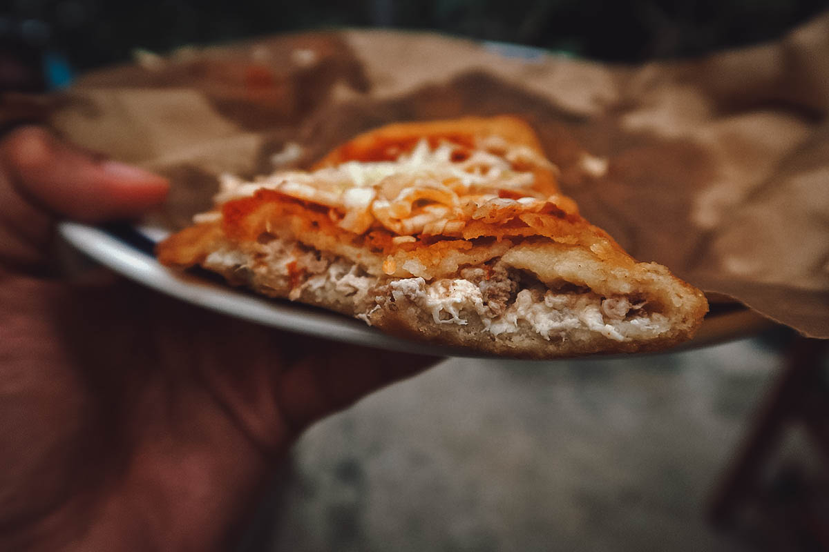 Inside an empanada in Valladolid