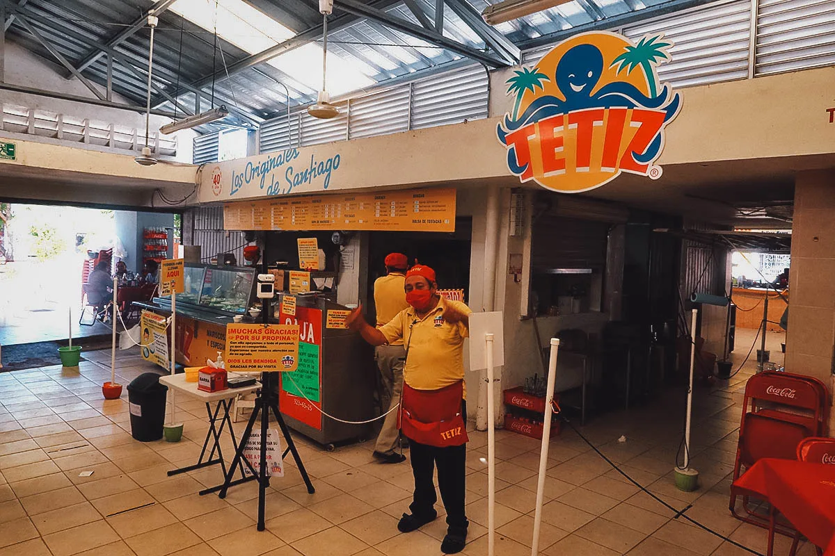 Taqueria Tetiz dining area in Merida