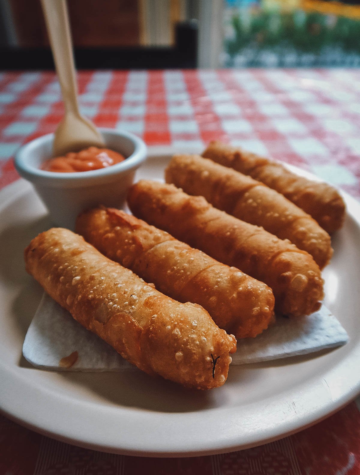 Tequeños at Mi Kfe Venezuelan restaurant in Playa del Carmen